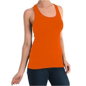 Sofra Women's 100% Cotton Racerback Tank Top